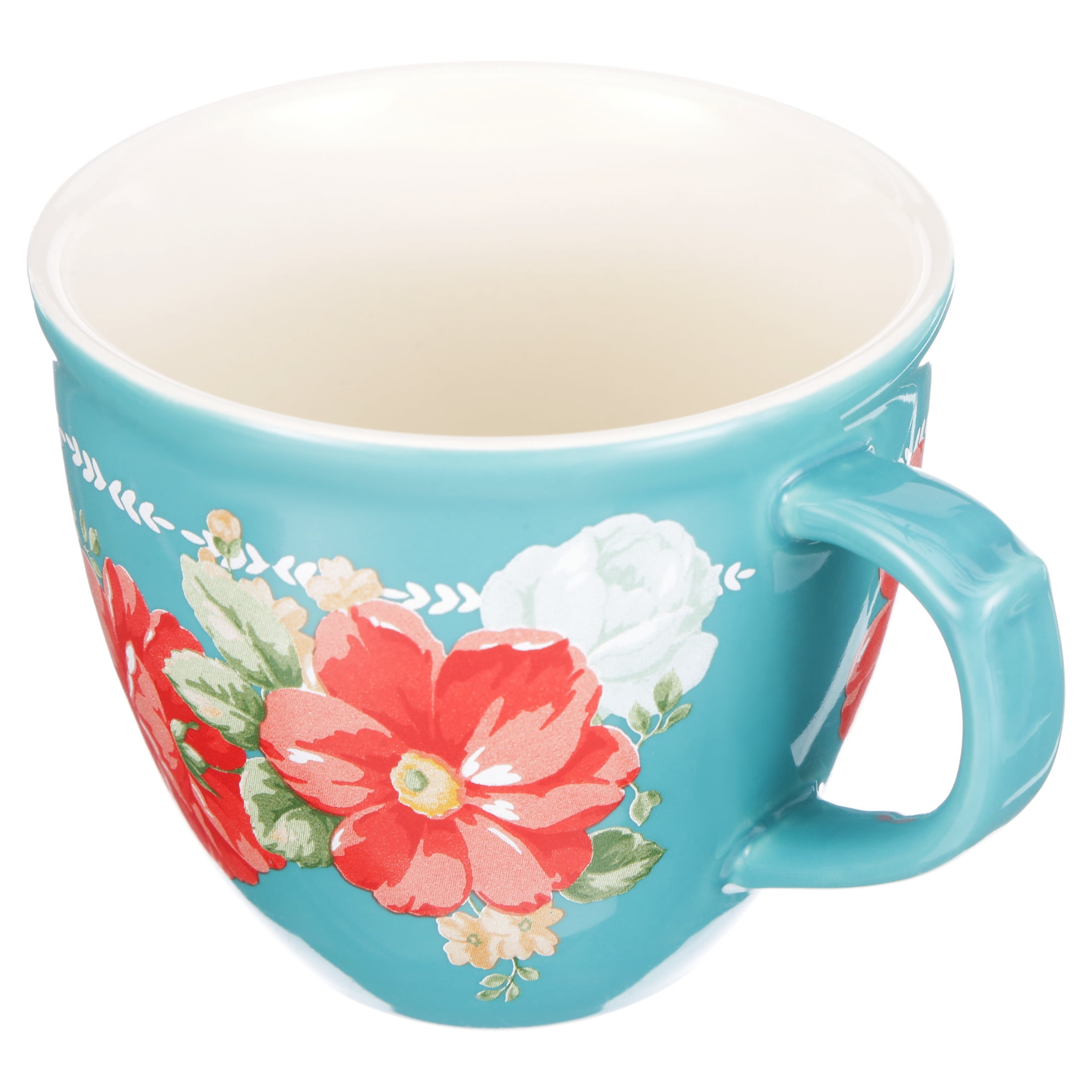 The Pioneer Woman Vintage Floral 4-Piece Mug Set, 16 fl oz - Image 4