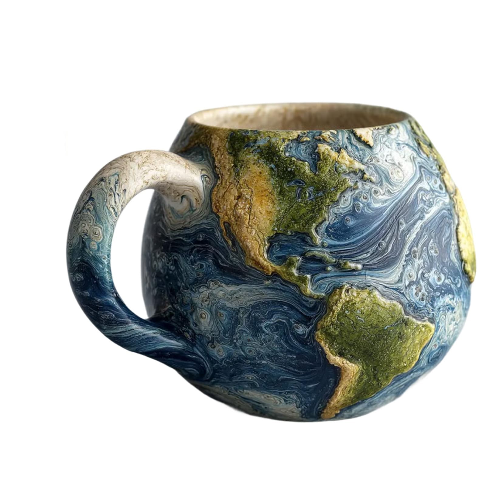 Planetary Ceramics Mug Collection Earth Themed Coffee Cup With Embossed Planet Design Food Grade Ceramic Microwave Dishwasher Safe Gift For Astronomy Lovers - Image 3