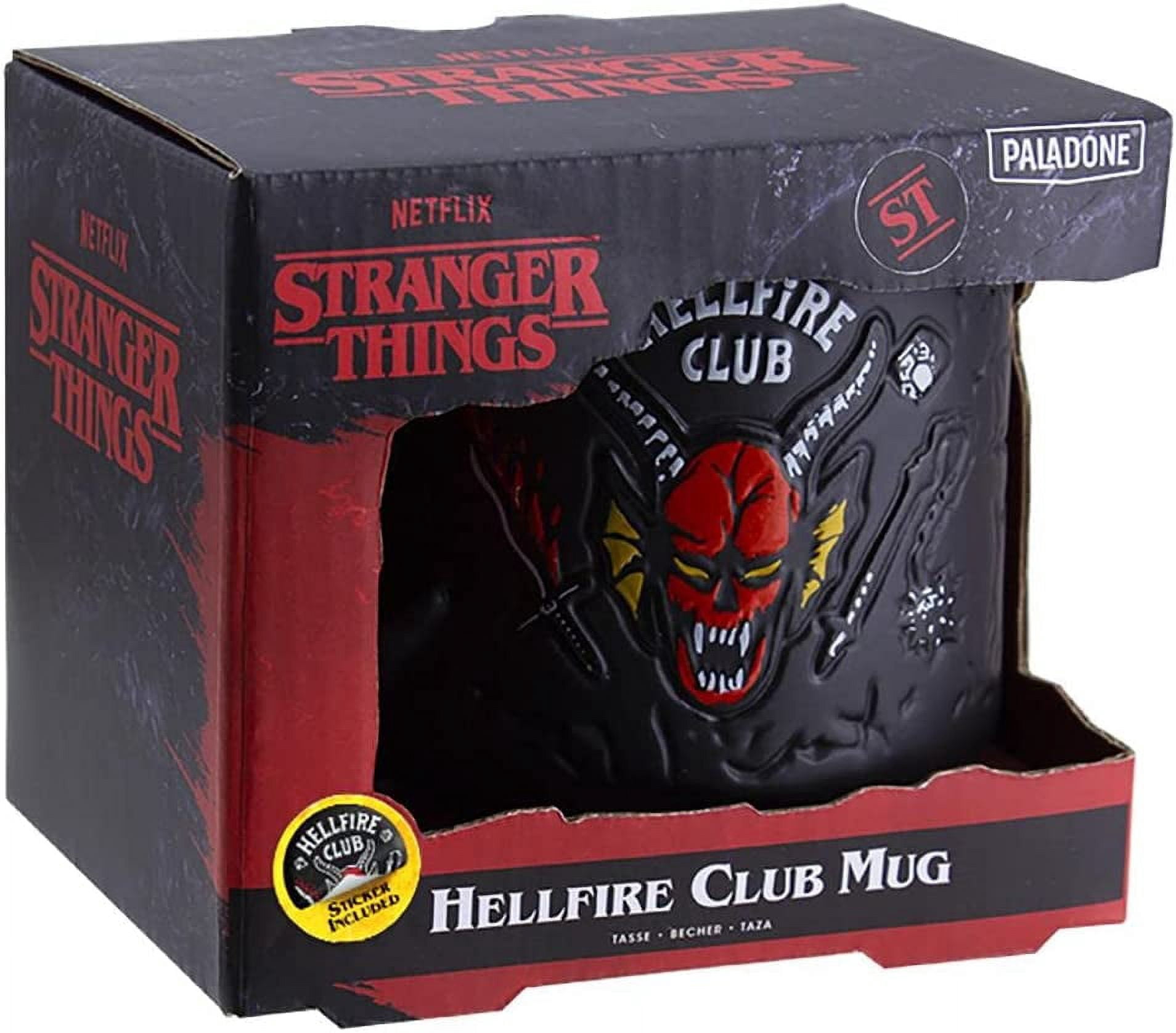 Stranger Things Hellfire Club Mug - Officially Licensed Netflix Merchandise, Demon Embossed Ceramic Coffee Mug, Gift for Fans 400ml (14 fl oz) | Paladone - Image 3