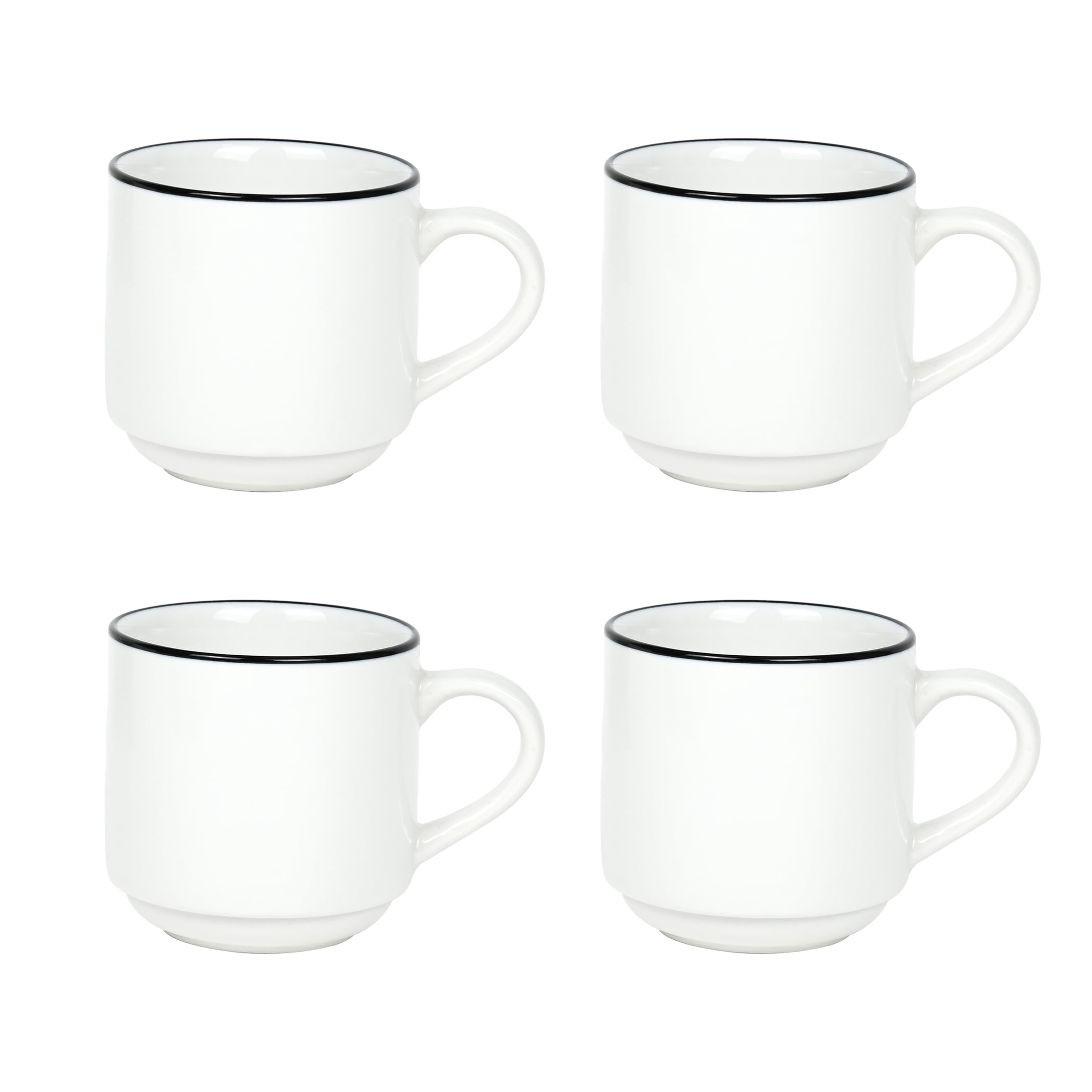 Mainstays 11oz Black Rim Stoneware Single Mug - Image 5