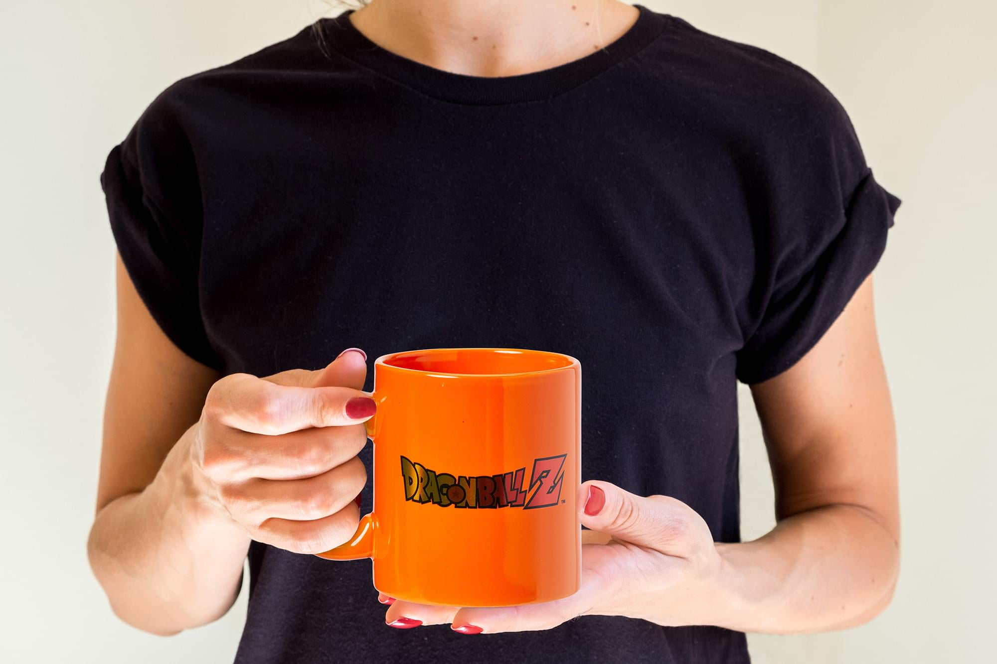 Dragon Ball Z Kame Kanji & Logo Orange Ceramic Mug | Large Cup Holds 20 Ounces - Image 3