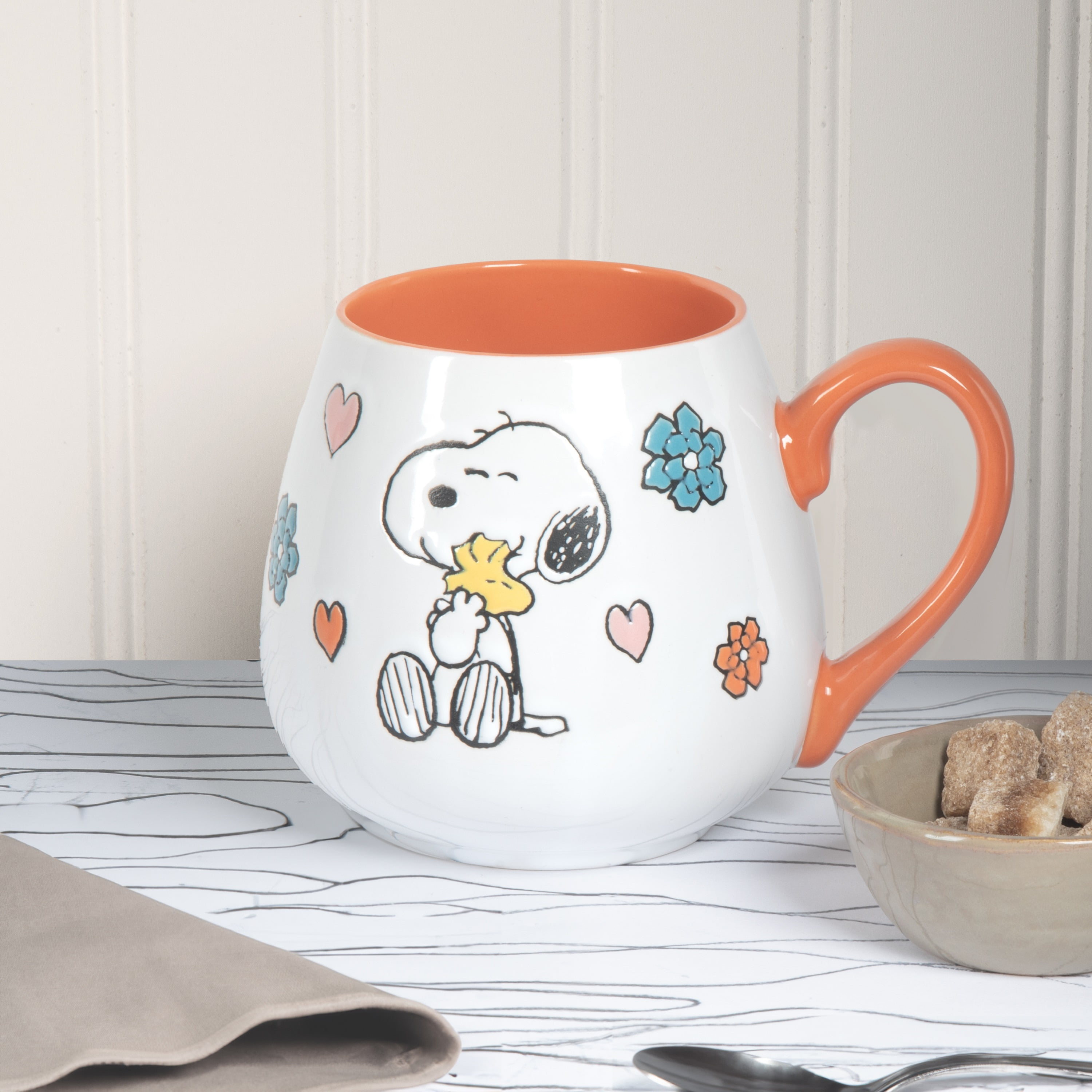 Peanuts Mother Baby Orange 20oz Ceramic Mug - Image 2