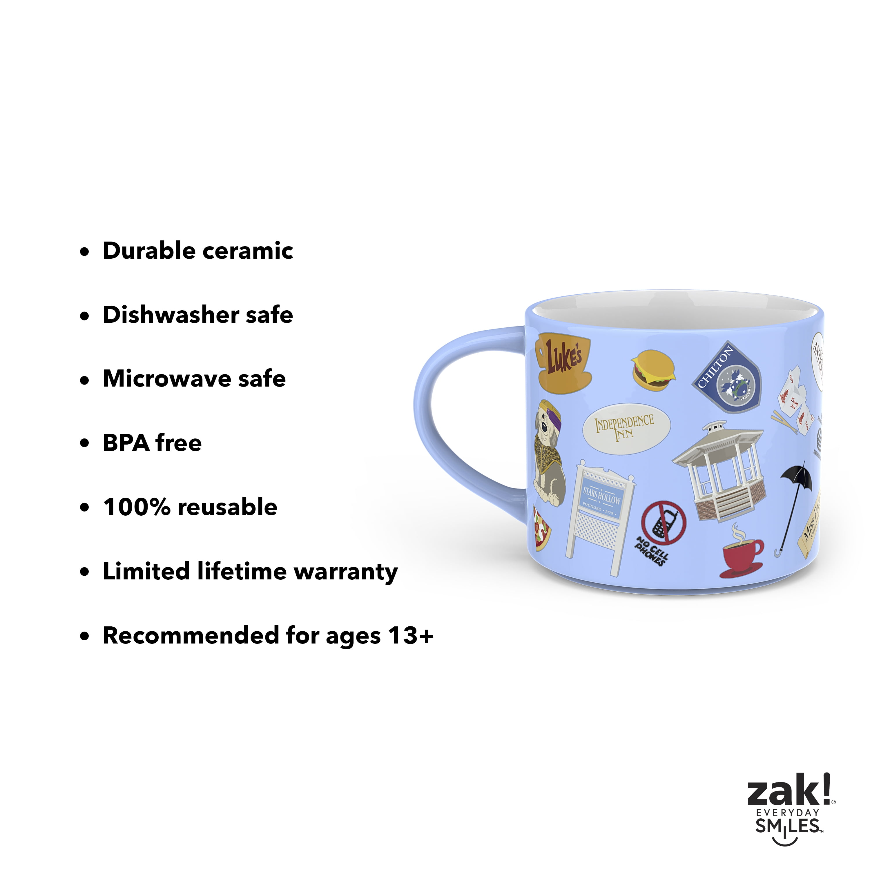 Zak Designs 15oz Modern Mug, Gilmore Girls - Image 2