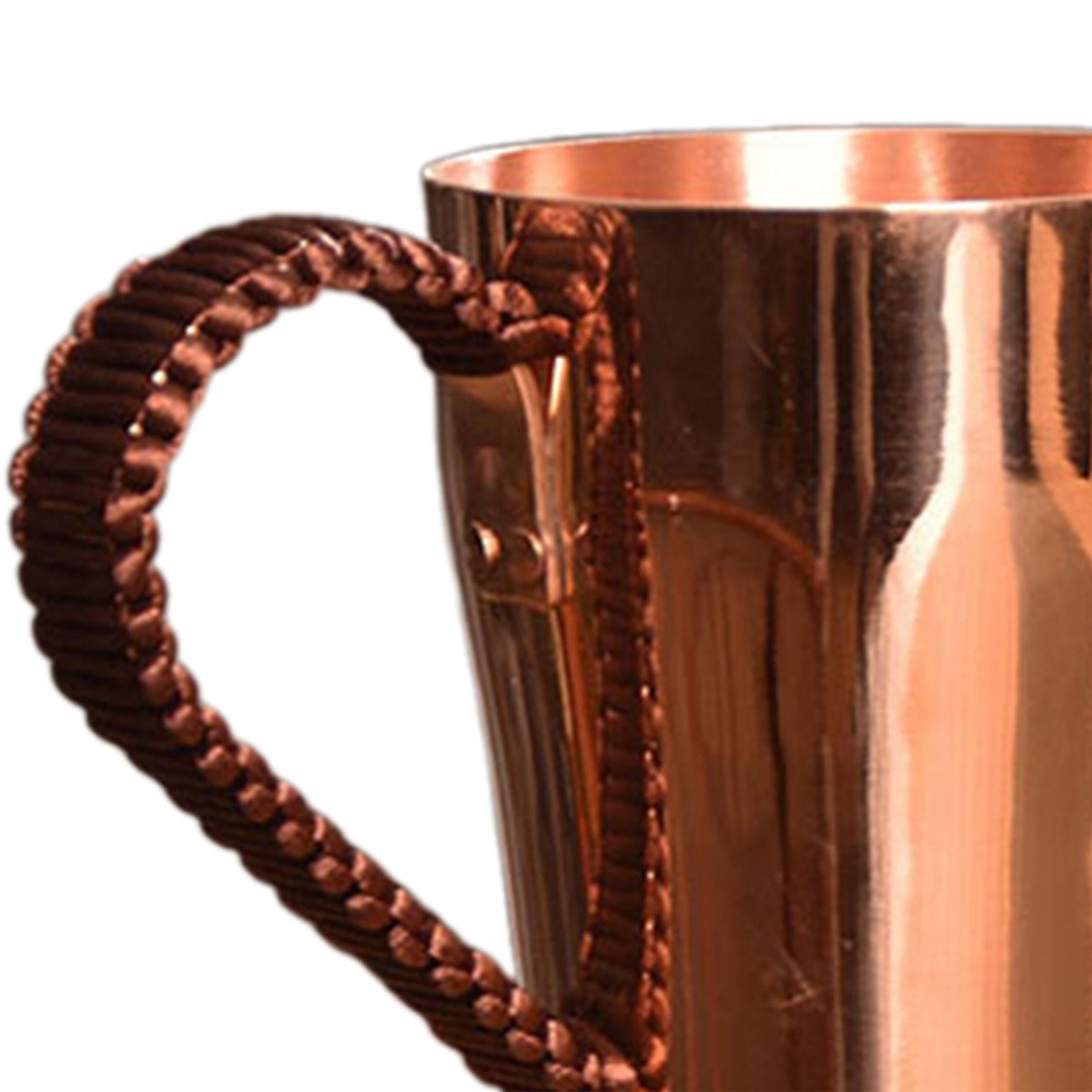 DOMELAY Copper Coffee Mug Handmade Pure Copper Cup 400ml Water Mug Home Kitchen Decor Outdoor Drinkware for Tea - Image 5
