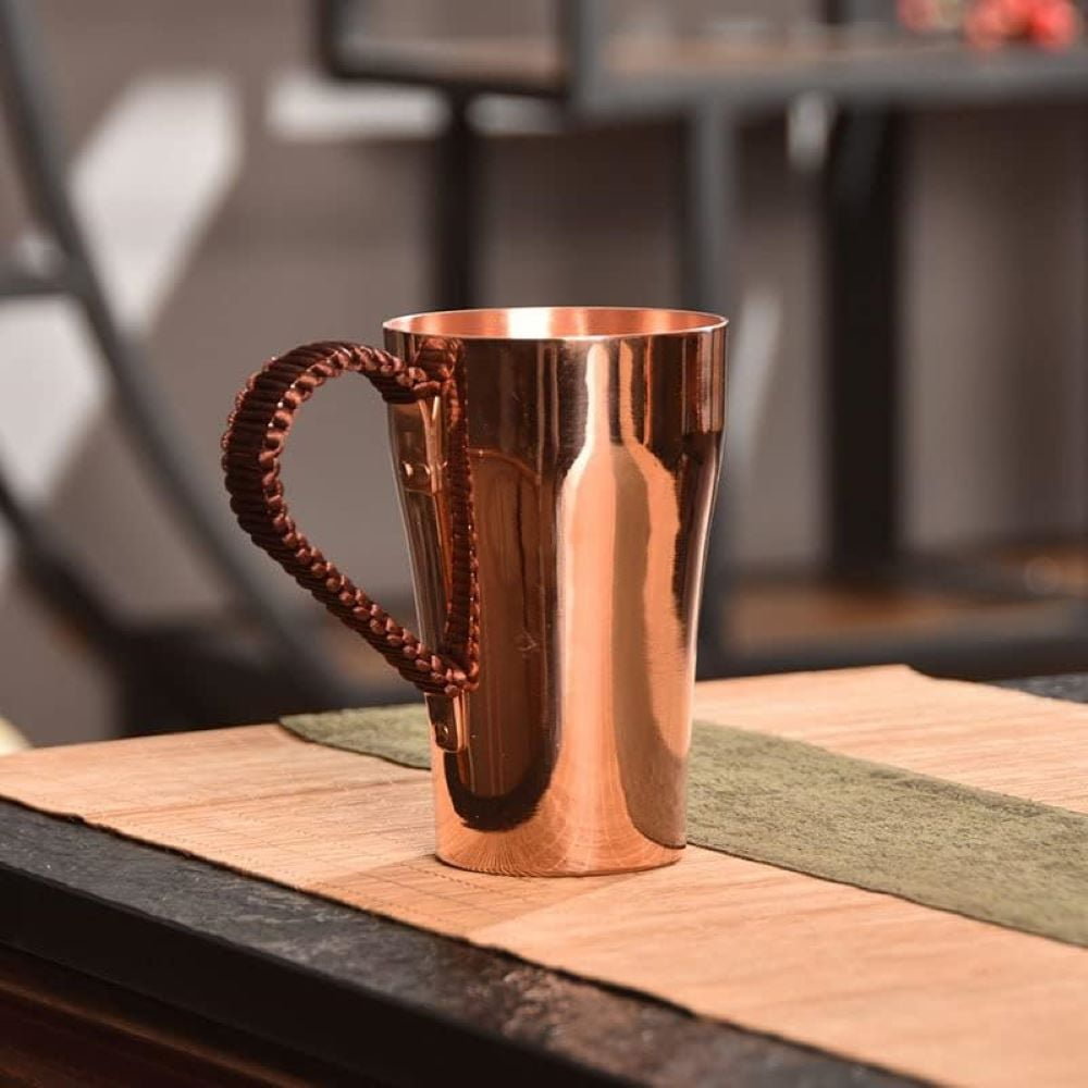 DOMELAY Copper Coffee Mug Handmade Pure Copper Cup 400ml Water Mug Home Kitchen Decor Outdoor Drinkware for Tea - Image 7