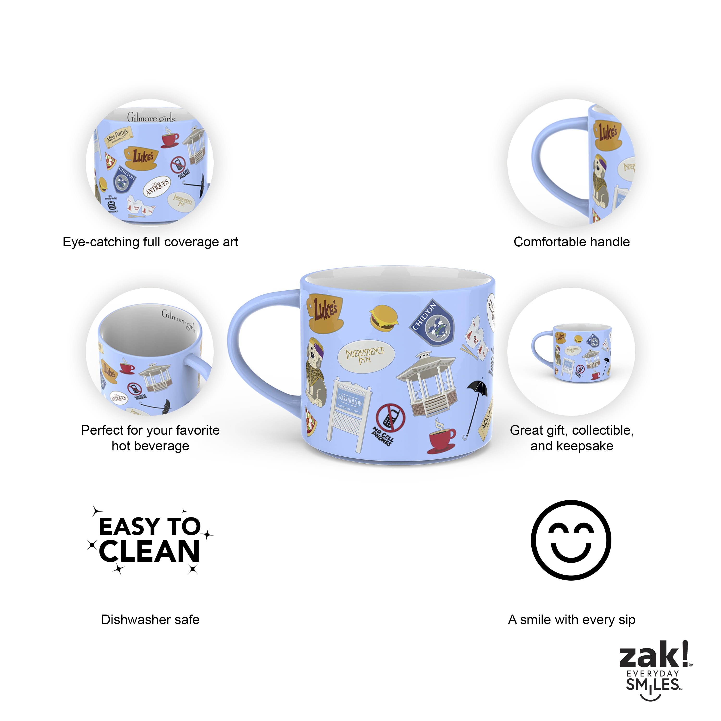Zak Designs 15oz Modern Mug, Gilmore Girls - Image 8