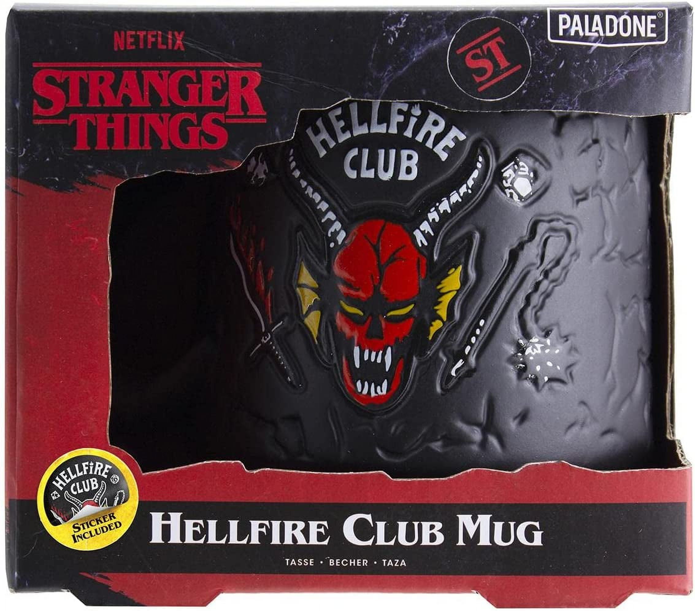 Stranger Things Hellfire Club Mug - Officially Licensed Netflix Merchandise, Demon Embossed Ceramic Coffee Mug, Gift for Fans 400ml (14 fl oz) | Paladone - Image 4