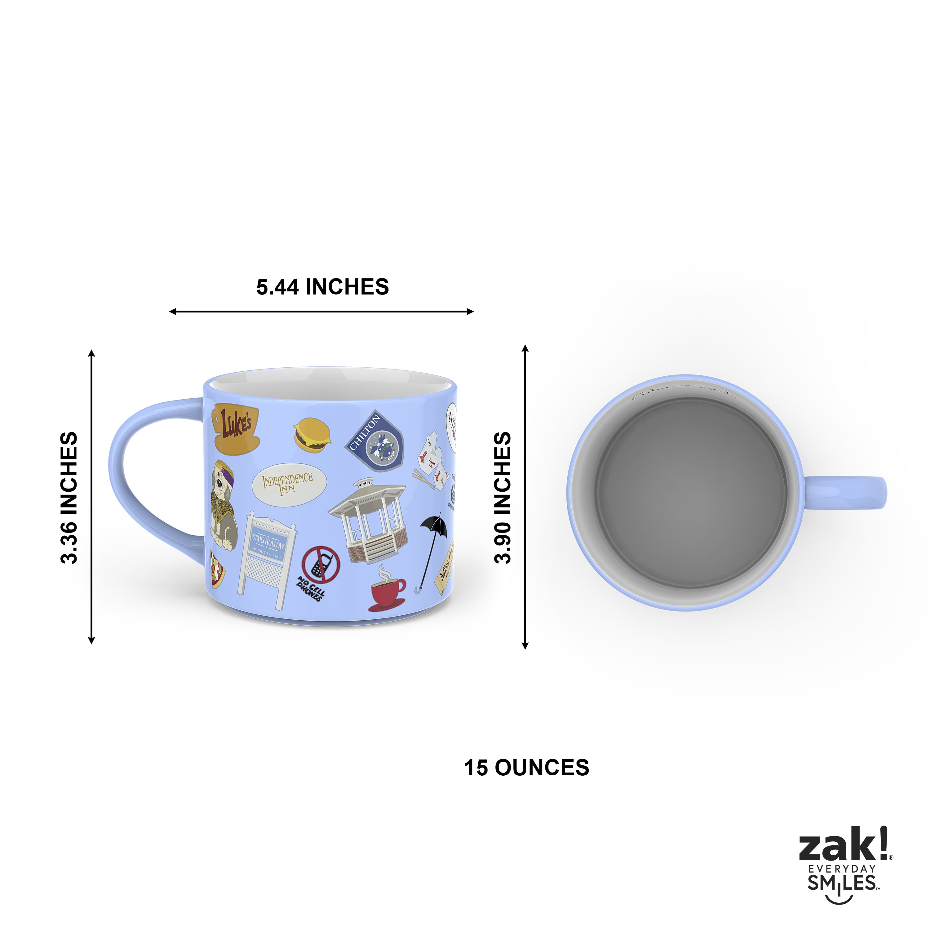 Zak Designs 15oz Modern Mug, Gilmore Girls - Image 3