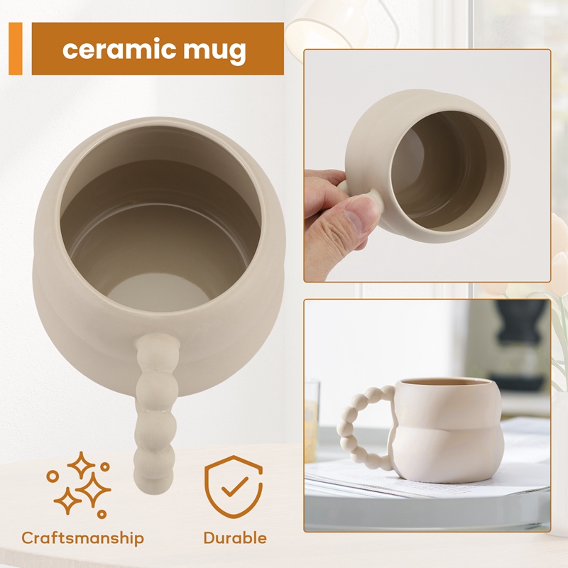 Ceramic Mug Cute Coffee Cup Nordic Home Decor Handmade Art Milk Tea Cup Home Drinkk10026 - Image 3
