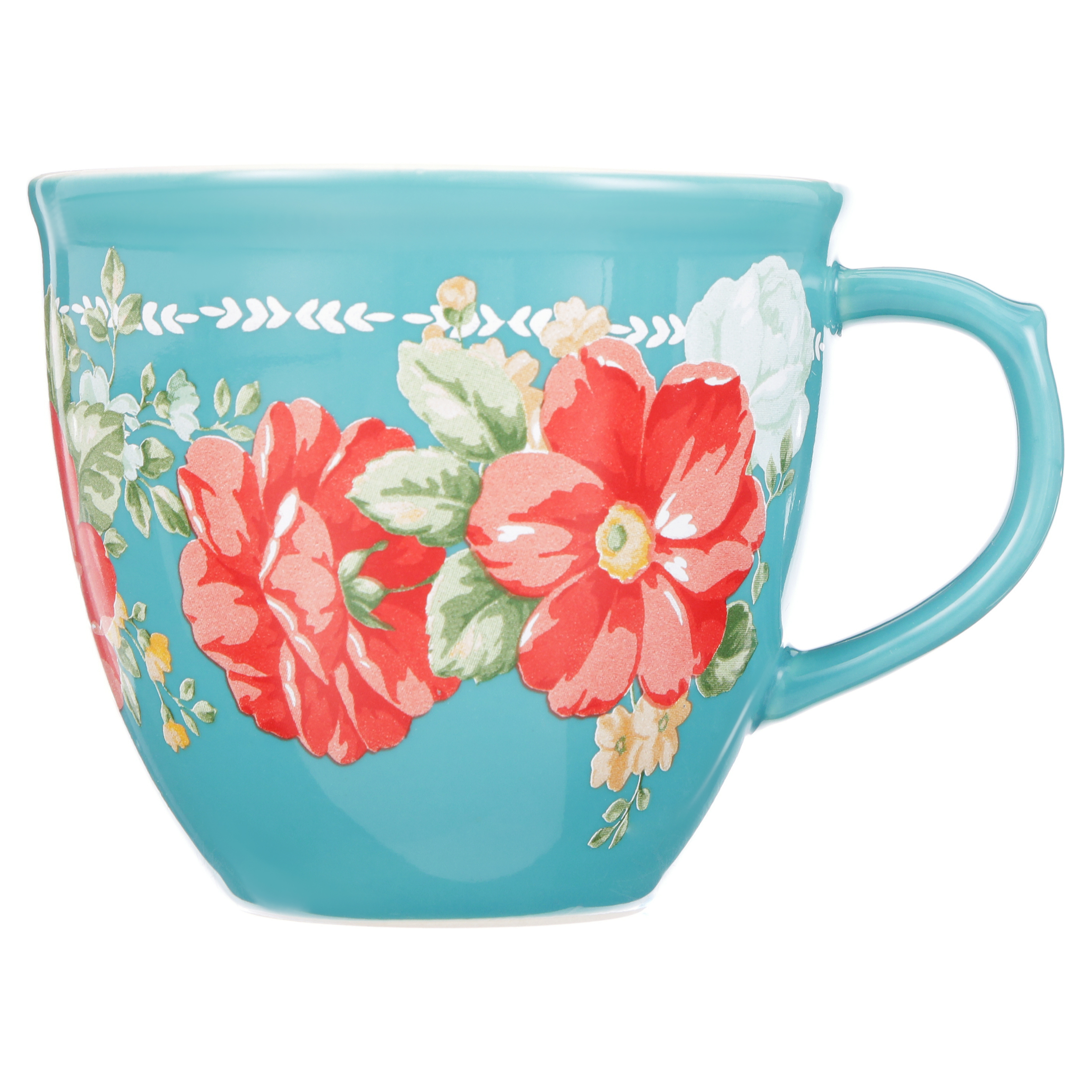 The Pioneer Woman Vintage Floral 4-Piece Mug Set, 16 fl oz - Image 2