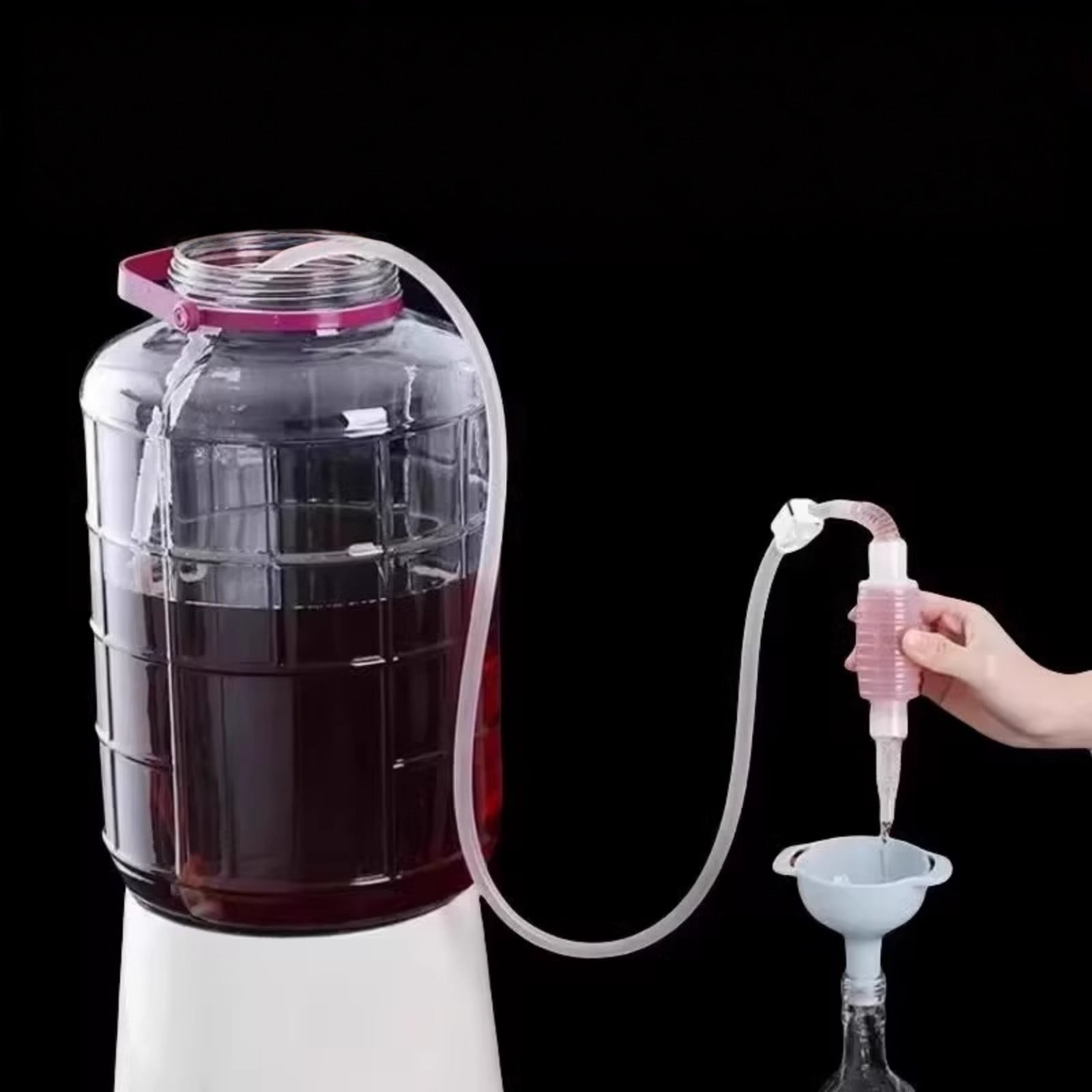 Yzans Wine Siphon Pump,Home Brewing Filter,Food Grade Silicone Tube,1.7 Meter Length