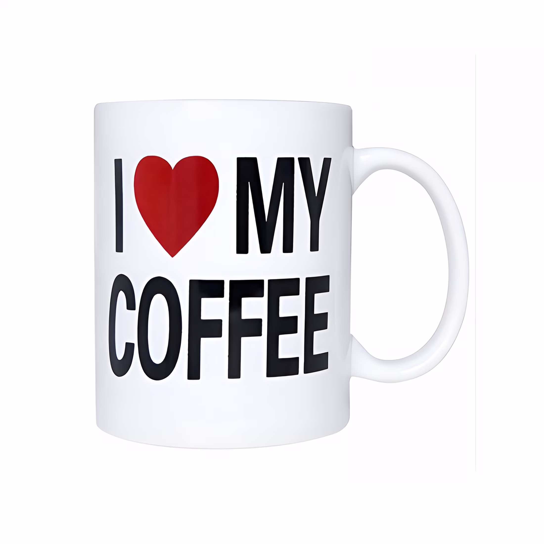 ACDANC Mug BIG Coffee Mug Oversize 28 Ounces Mega Size Cup,Extra Large for Big Drinks,Office Desk Decor Novelty Gift Coffee Lovers XL Coffee Mug (I LOVE MY COFFEE) 11oz