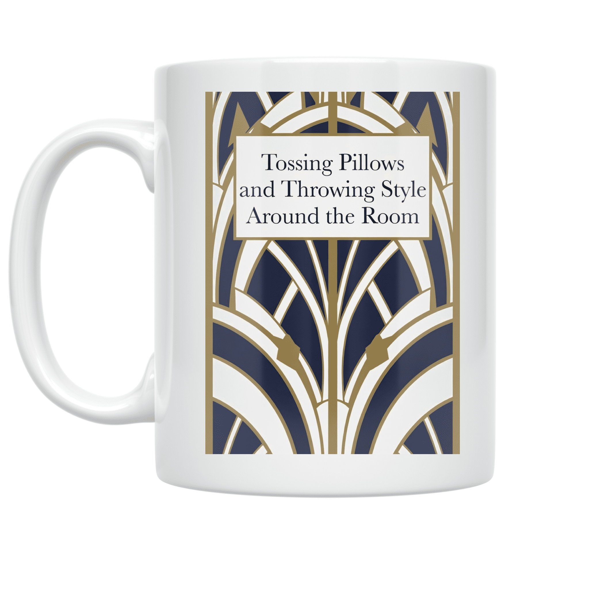 Art Deco Inspired Design - Home Decor Enthusiast - 11 oz Ceramic Coffee Mug