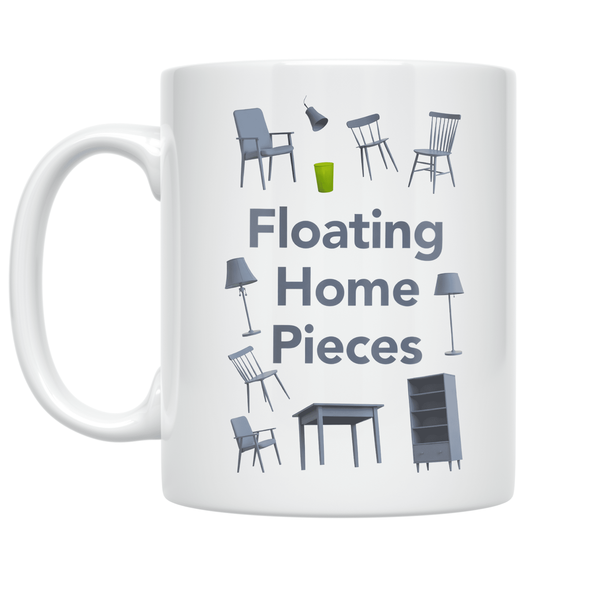 Floating Home Decor - Home Enthusiast - 11 oz Ceramic Coffee Mug