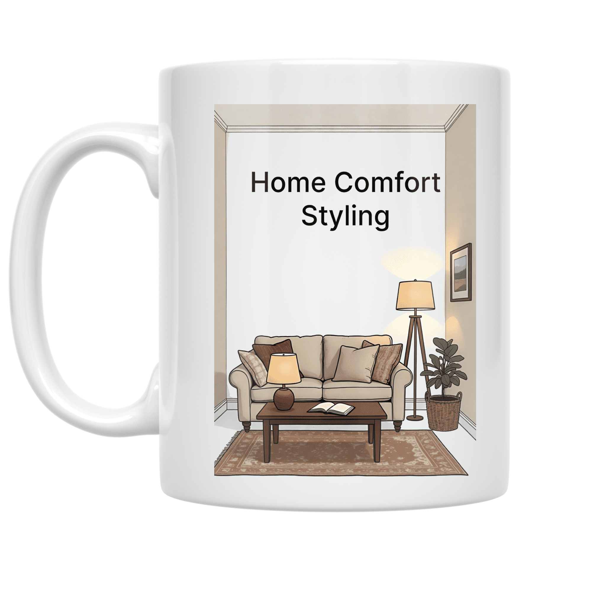 Home Comfort Styling - Decor Enthusiast - 11 oz Ceramic Coffee Mug
