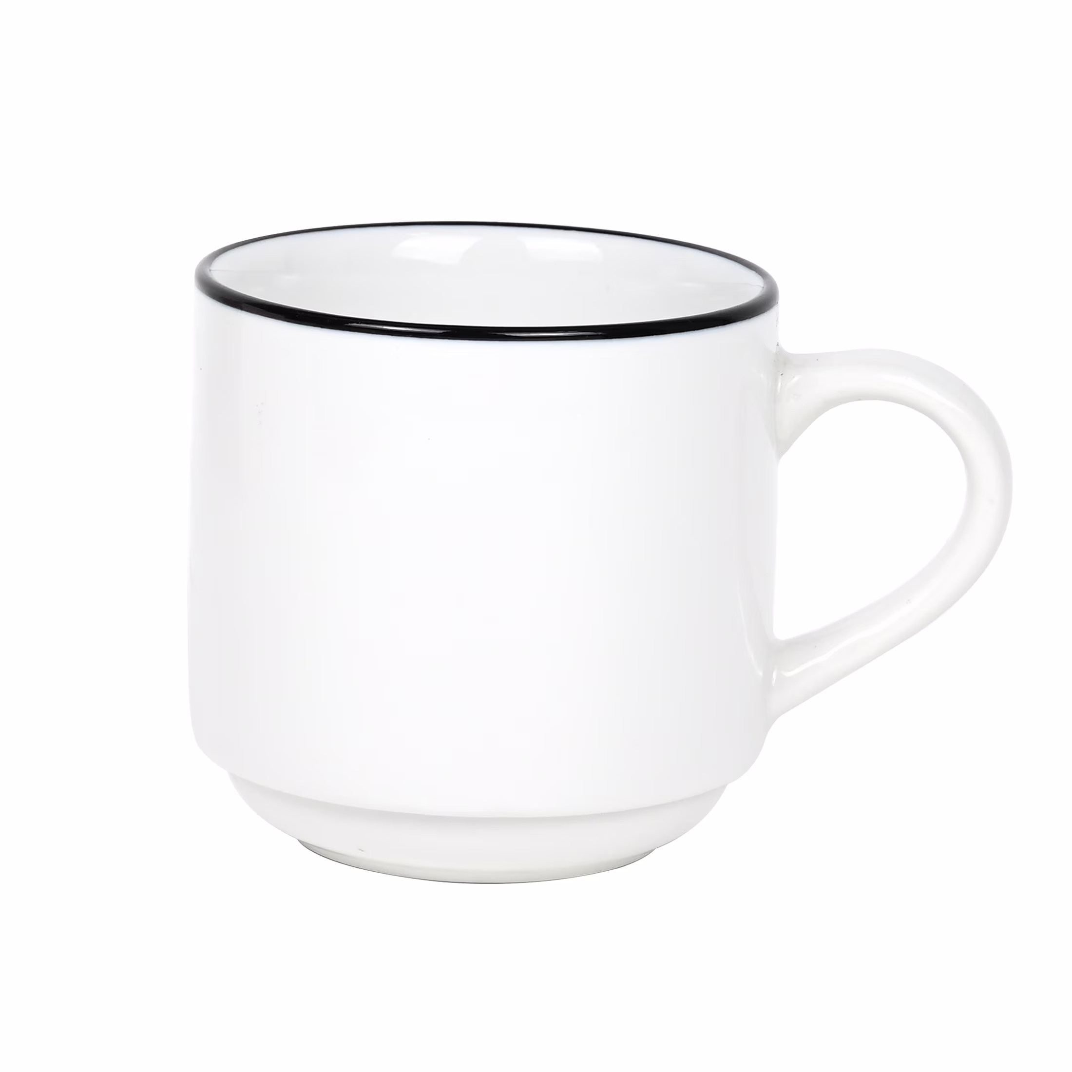 Mainstays 11oz Black Rim Stoneware Single Mug