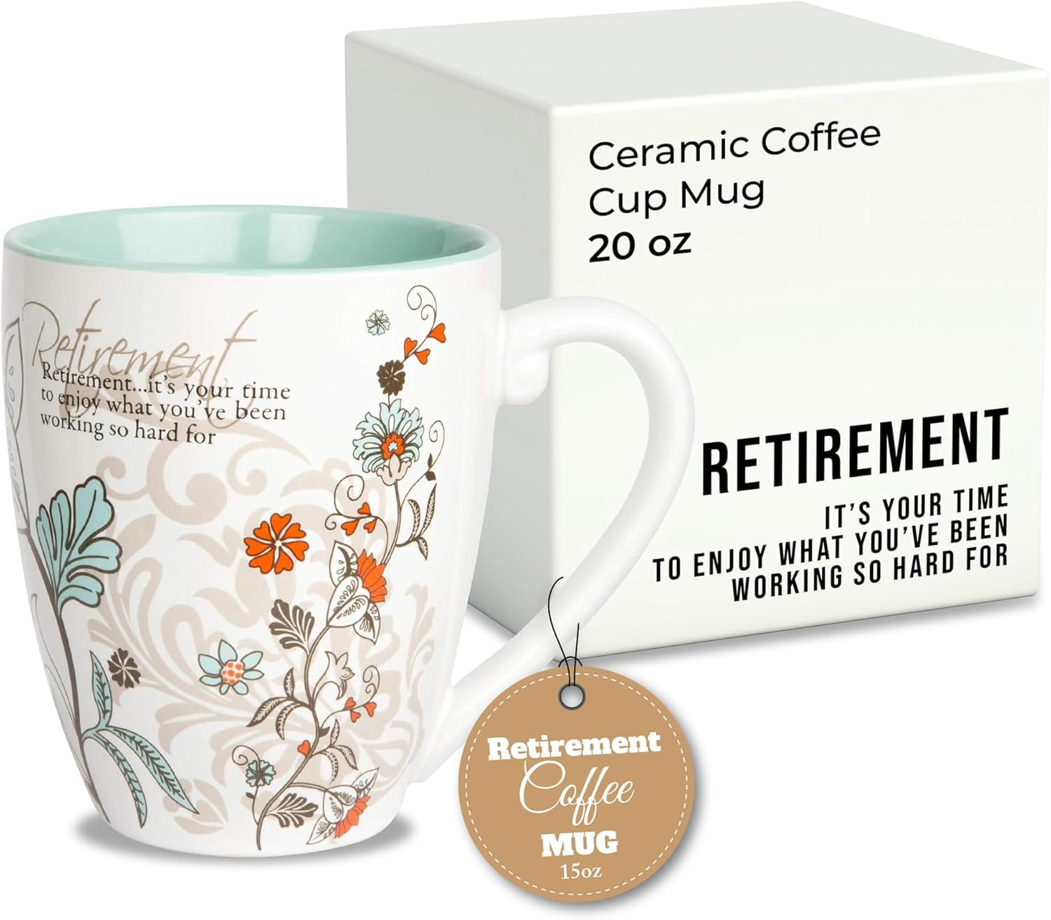 Pavilion Gift Company - Drink Decor 20 oz Retirement Coffee Mug