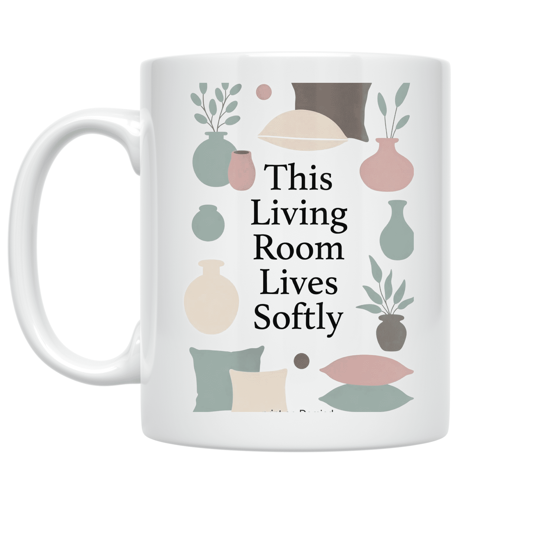 Pastel Minimal Living Room Decor - Home Decor Enthusiast - 11 oz Ceramic Coffee Mug