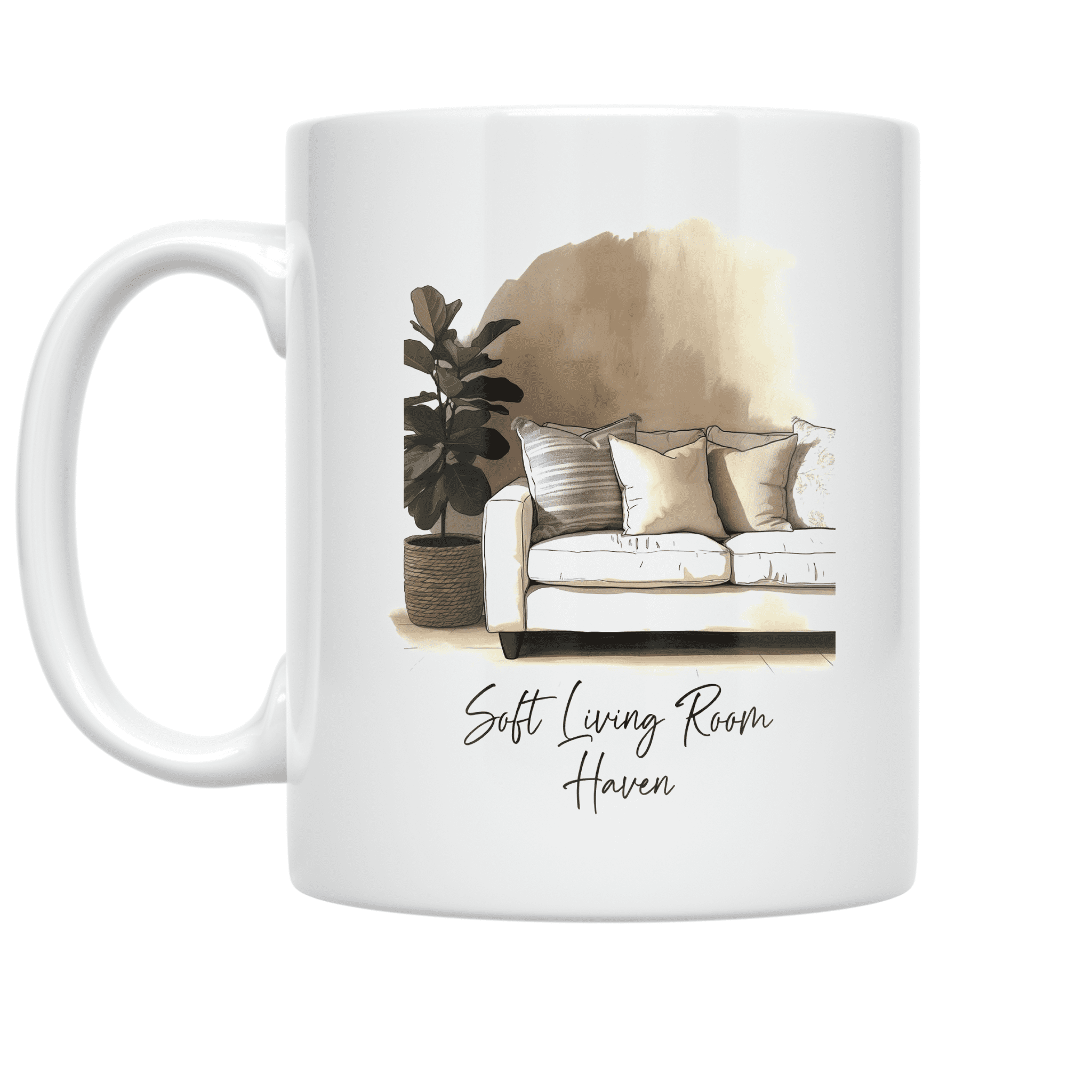 Soft Textured Living Room Decor - Home Decor Enthusiast - 11 oz Ceramic Coffee Mug